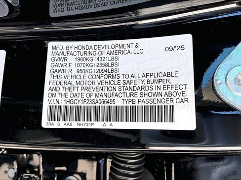 New 2025 Honda Accord LX image 8