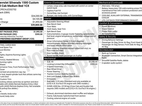 Used 2018 Chevrolet Silverado 1500 Custom w/ LPO, Street Package RWD image 4