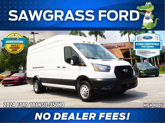 Certified 2024 Ford Transit 350 148 High Roof Extended DRW RWD image 1