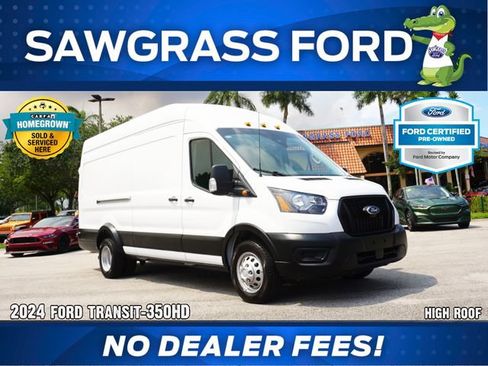 Certified 2024 Ford Transit 350 148 High Roof Extended DRW RWD image 1