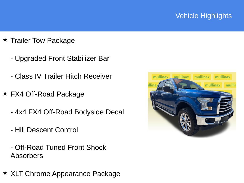 Used 2017 Ford F150 XLT w/ Equipment Group 302A Luxury AWD/4WD image 30