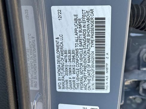 Certified 2022 Honda Accord Sport image 36