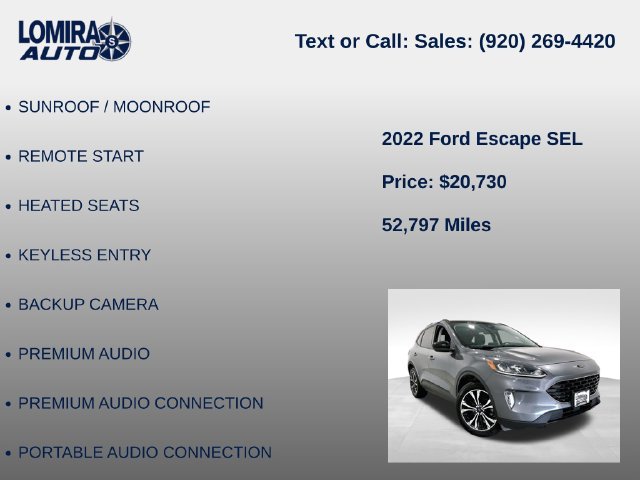 Used 2022 Ford Escape SEL w/ Technology Package AWD/4WD image 33