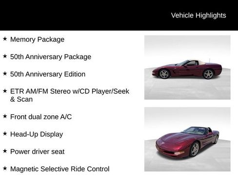 Used 2003 Chevrolet Corvette Convertible w/ Preferred Equipment Group1 RWD image 12