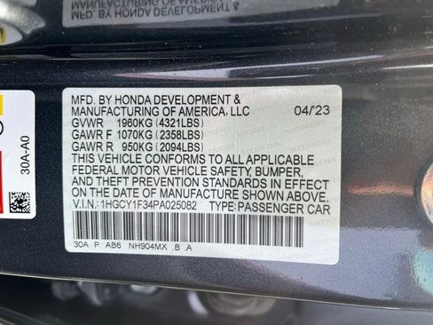 Certified 2023 Honda Accord EX image 11