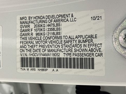 Used 2021 Honda Accord Sport Special Edition image 12