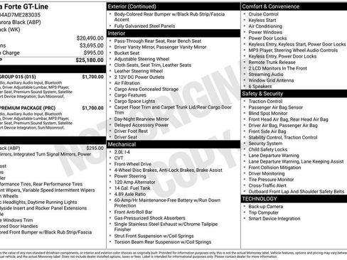 Used 2021 Kia Forte GT-Line w/ GT-Line Premium Package image 4