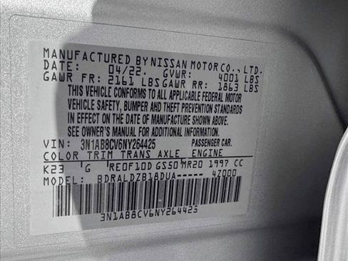 Used 2022 Nissan Sentra SV FWD image 22