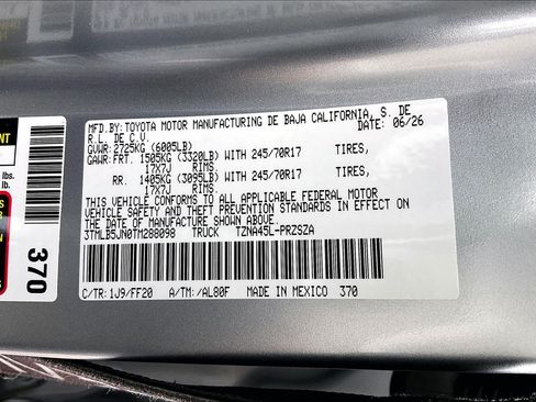 New 2026 Toyota Tacoma SR5 AWD/4WD image 17