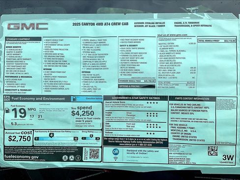 New 2025 GMC Canyon AT4 w/ Nightfall Edition image 14