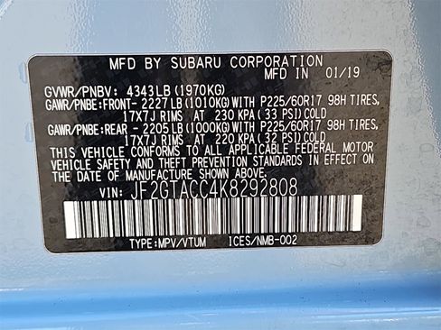 Used 2019 Subaru Crosstrek 2.0i Premium w/ Popular Package #3 image 38