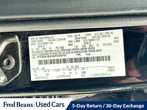 Used 2019 Ford F150 XLT w/ Equipment Group 302A Luxury AWD/4WD image 34
