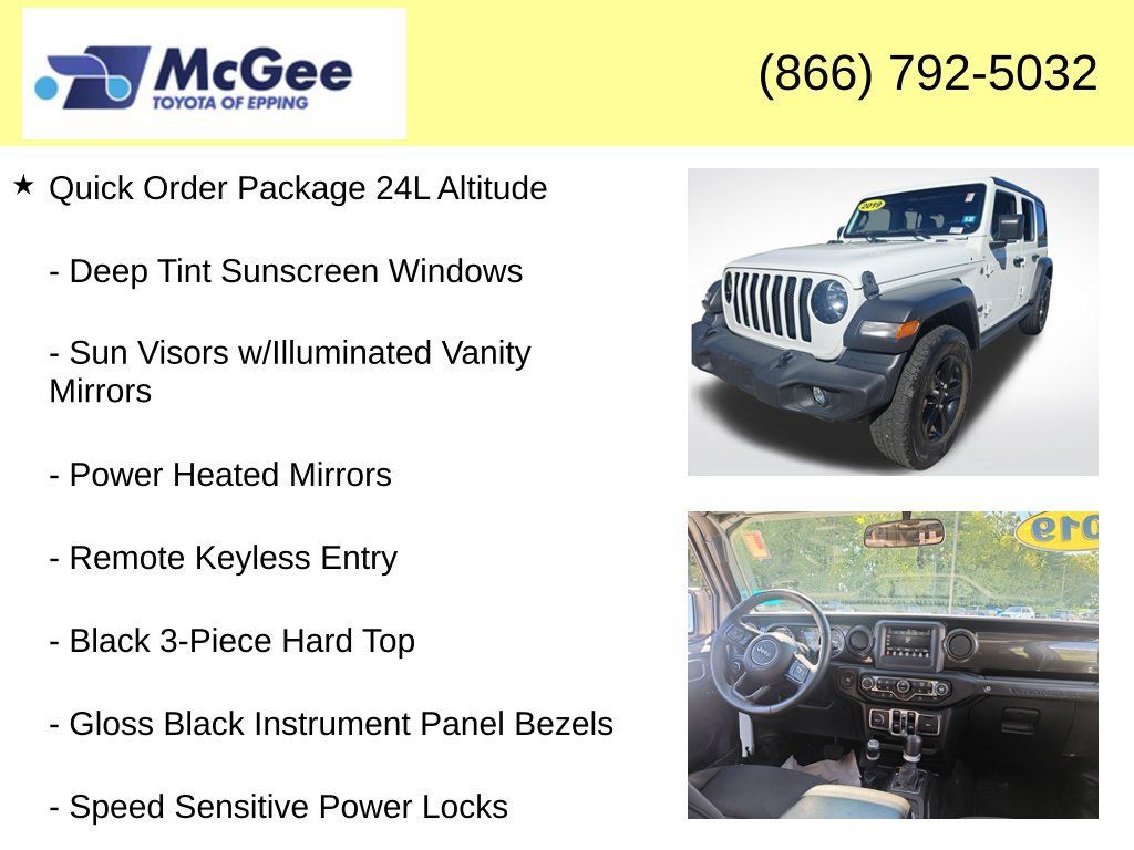 Used 2019 Jeep Wrangler Unlimited Sport AWD/4WD image 8