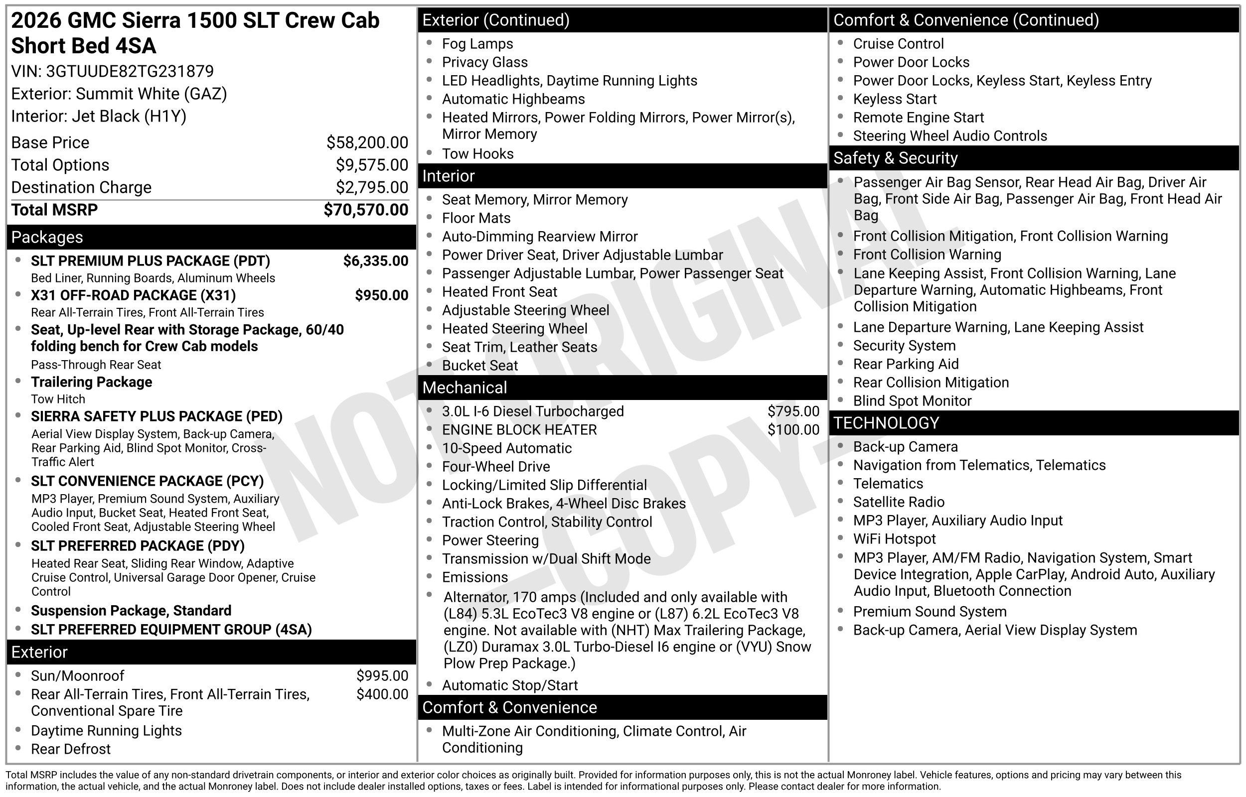 Used 2026 GMC Sierra 1500 SLT w/ SLT Premium Plus Package AWD/4WD image 2