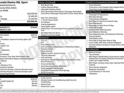 Used 2025 Hyundai Elantra Sport w/ Cargo Package FWD image 28