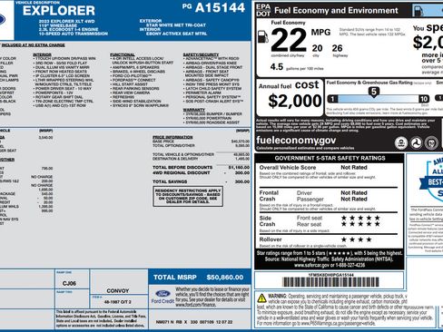 Used 2023 Ford Explorer XLT w/ Equipment Group 202A AWD/4WD image 36