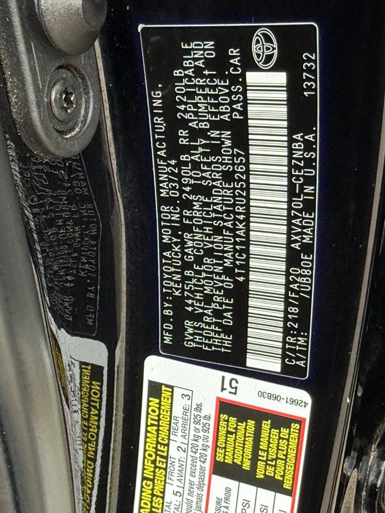 Used 2024 Toyota Camry LE FWD image 31