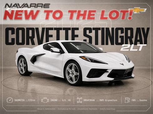 Used 2025 Chevrolet Corvette Stingray Preferred Cpe w/ Battery Protection Package RWD image 1