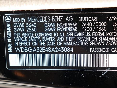 Used 1995 Mercedes-Benz S 320 S Class image 52