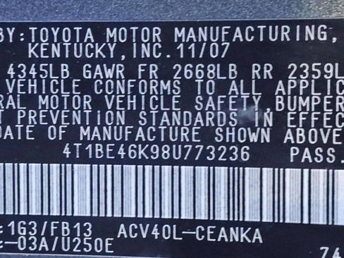 Used 2008 Toyota Camry LE image 10