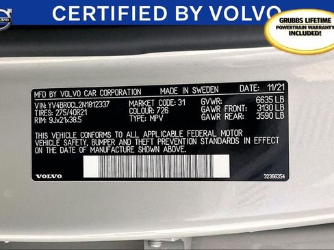 Used 2022 Volvo XC90 T8 Inscription w/ Lounge Package image 42