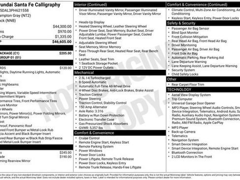 Certified 2023 Hyundai Santa Fe Calligraphy w/ Cargo Package AWD/4WD image 4