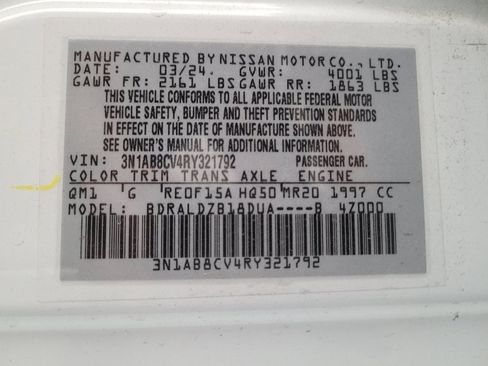Used 2024 Nissan Sentra SV FWD image 33