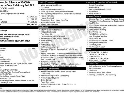 Used 2024 Chevrolet Silverado 3500 High Country AWD/4WD image 15