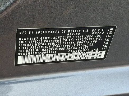 Used 2023 Volkswagen Jetta SE w/ Black Wheel Package FWD image 30