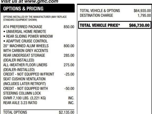 Certified 2022 GMC Sierra 1500 AT4 w/ AT4 Preferred Package AWD/4WD image 2