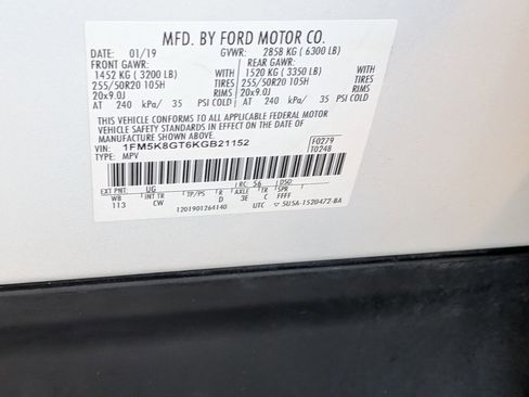 Used 2019 Ford Explorer Sport w/ Equipment Group 401A image 34