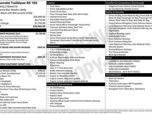 New 2026 Chevrolet TrailBlazer RS w/ Convenience Package image 2