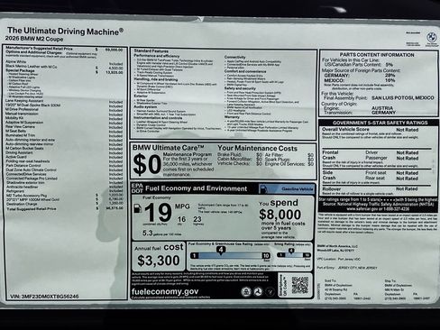 New 2026 BMW M2 RWD image 30