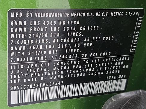 New 2026 Volkswagen Taos SE FWD image 35