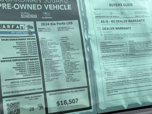 Used 2024 Kia Forte LXS w/ LXS Technology Package FWD image 27
