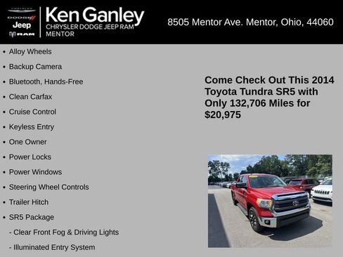 Used 2014 Toyota Tundra SR5 AWD/4WD image 5