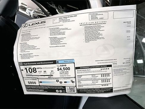 New 2026 Lexus RZ 450e AWD image 14