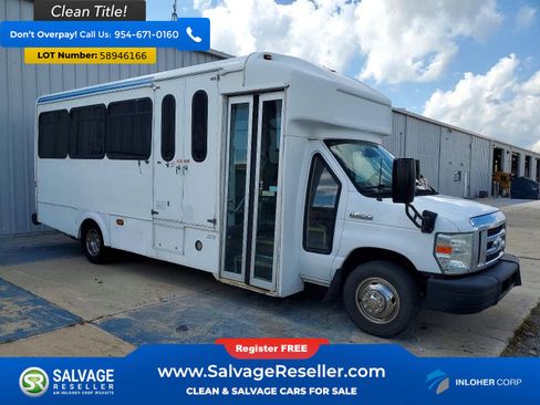 Used 2015 Ford E-450 and Econoline 450 Super Duty w/ Shuttle Bus Prep Package RWD image 1