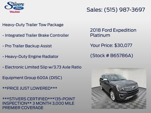 Used 2018 Ford Expedition Platinum AWD/4WD image 8