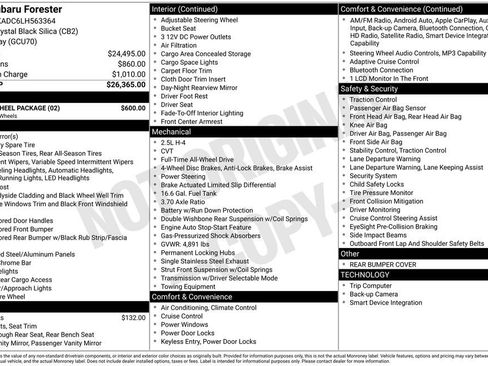 Used 2020 Subaru Forester w/ Alloy Wheel Package image 5