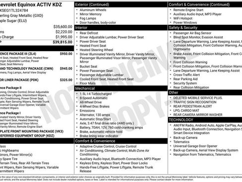 New 2026 Chevrolet Equinox ACTIV w/ Convenience Package III AWD/4WD image 2