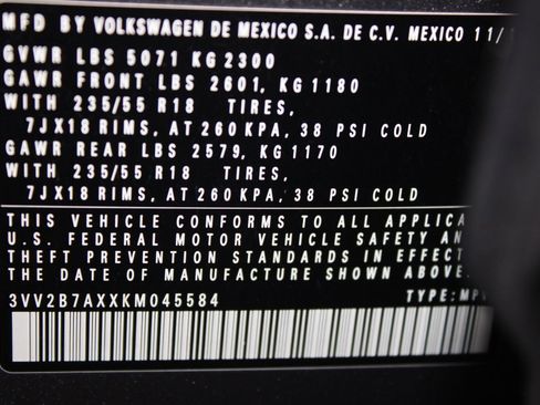 Used 2019 Volkswagen Tiguan SEL image 19