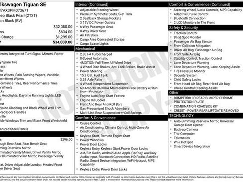 Used 2023 Volkswagen Tiguan SE image 41
