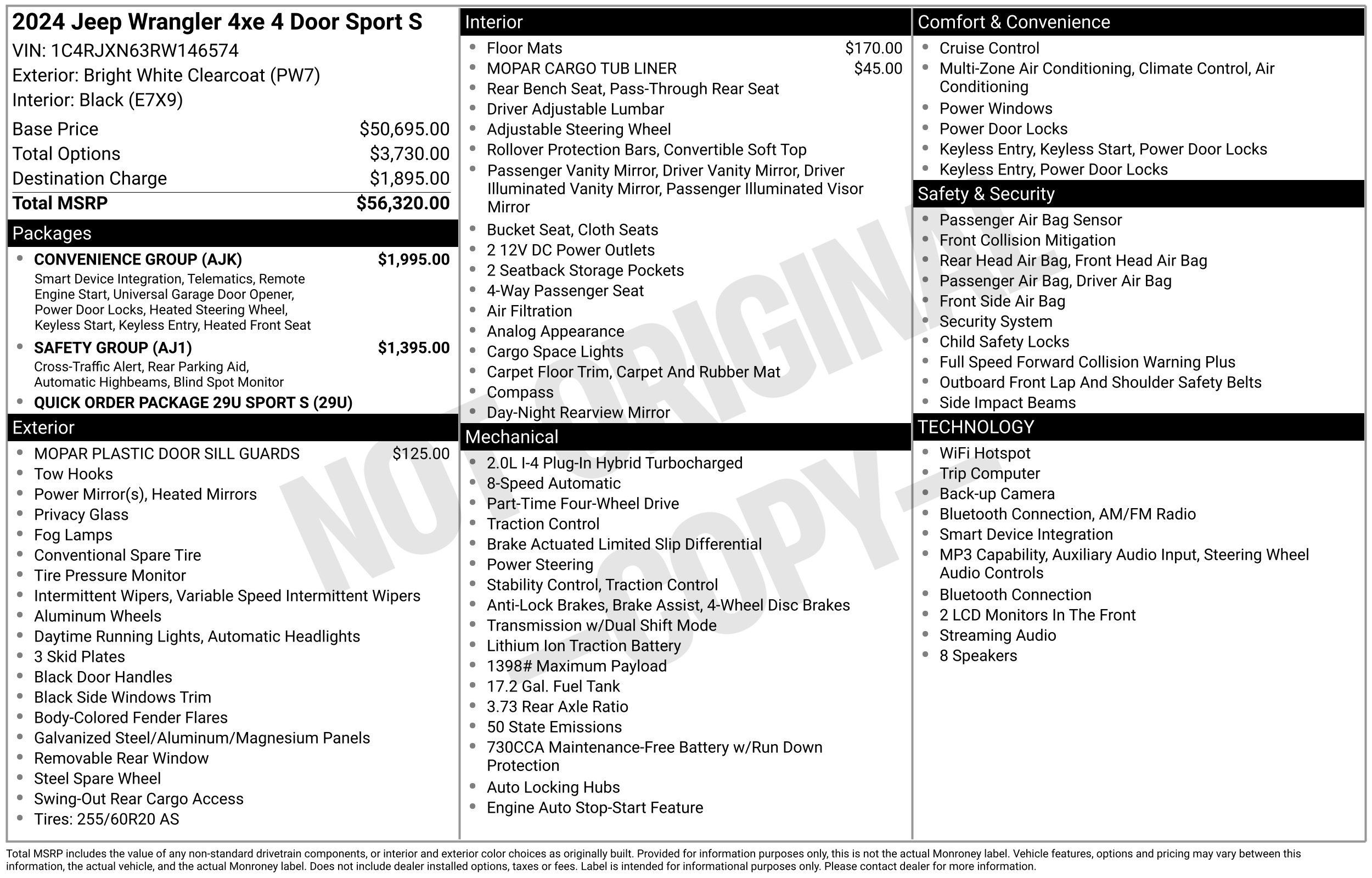 Used 2024 Jeep Wrangler Unlimited w/ Convenience Group AWD/4WD image 4