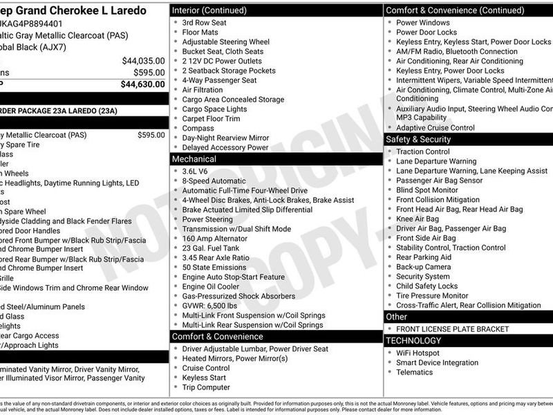 Used 2023 Jeep Grand Cherokee L Laredo image 1