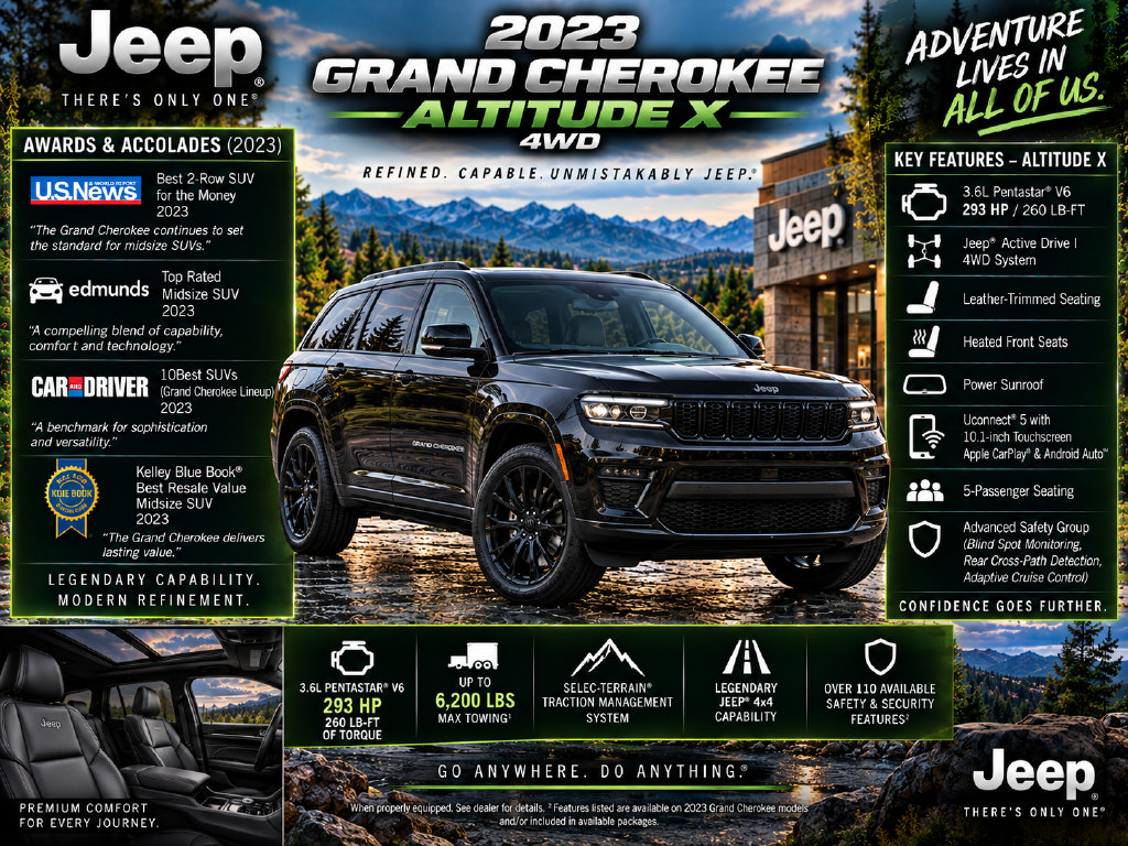 Used 2023 Jeep Grand Cherokee Altitude AWD/4WD image 2