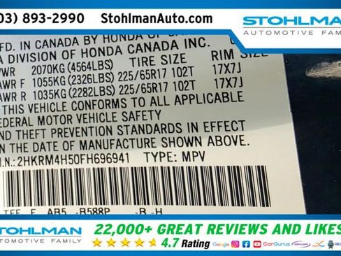 Used 2015 Honda CR-V EX image 39