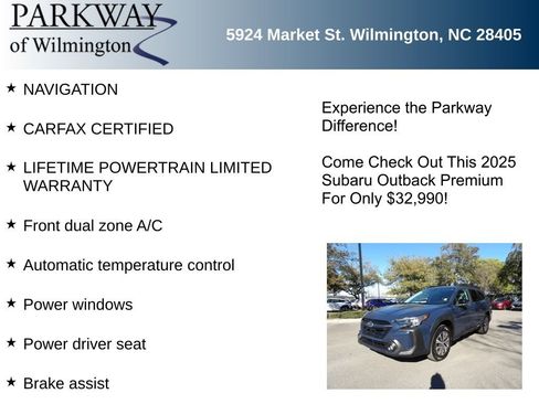 Used 2025 Subaru Outback Premium w/ Popular Package #1 image 6