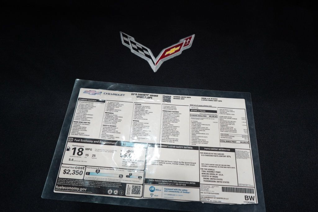 Used 2018 Chevrolet Corvette Grand Sport RWD image 44