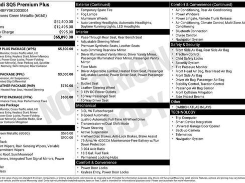 Used 2019 Audi SQ5 Premium Plus w/ Premium Plus Package image 47